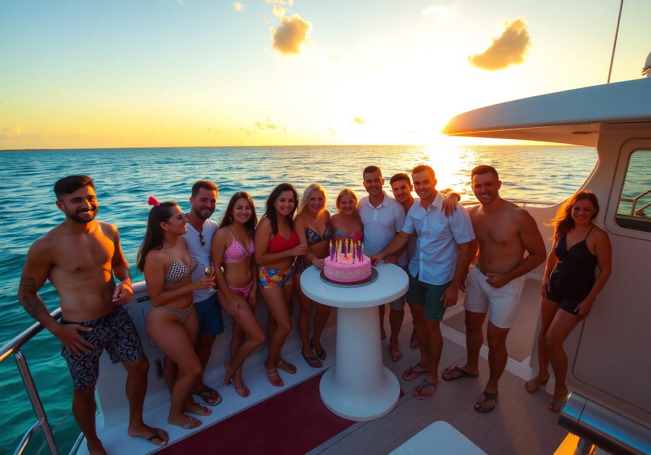 Cumpleaños al atardecer